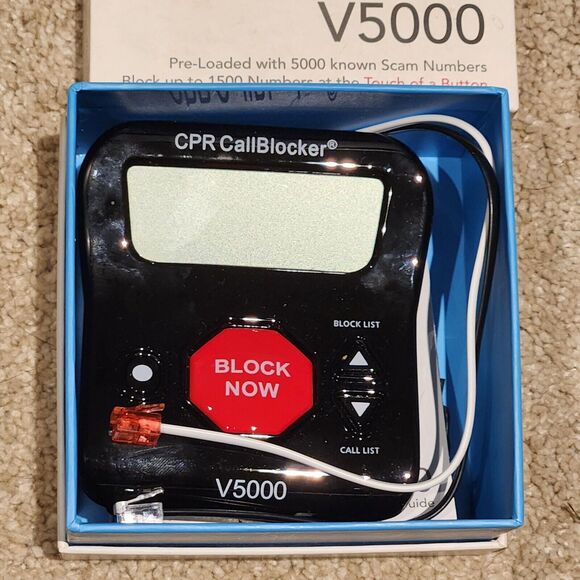 CPR V5000 Call Blocker for Landline Phones - Block Robocalls, Stop Spam Callers - Picture 4 of 5